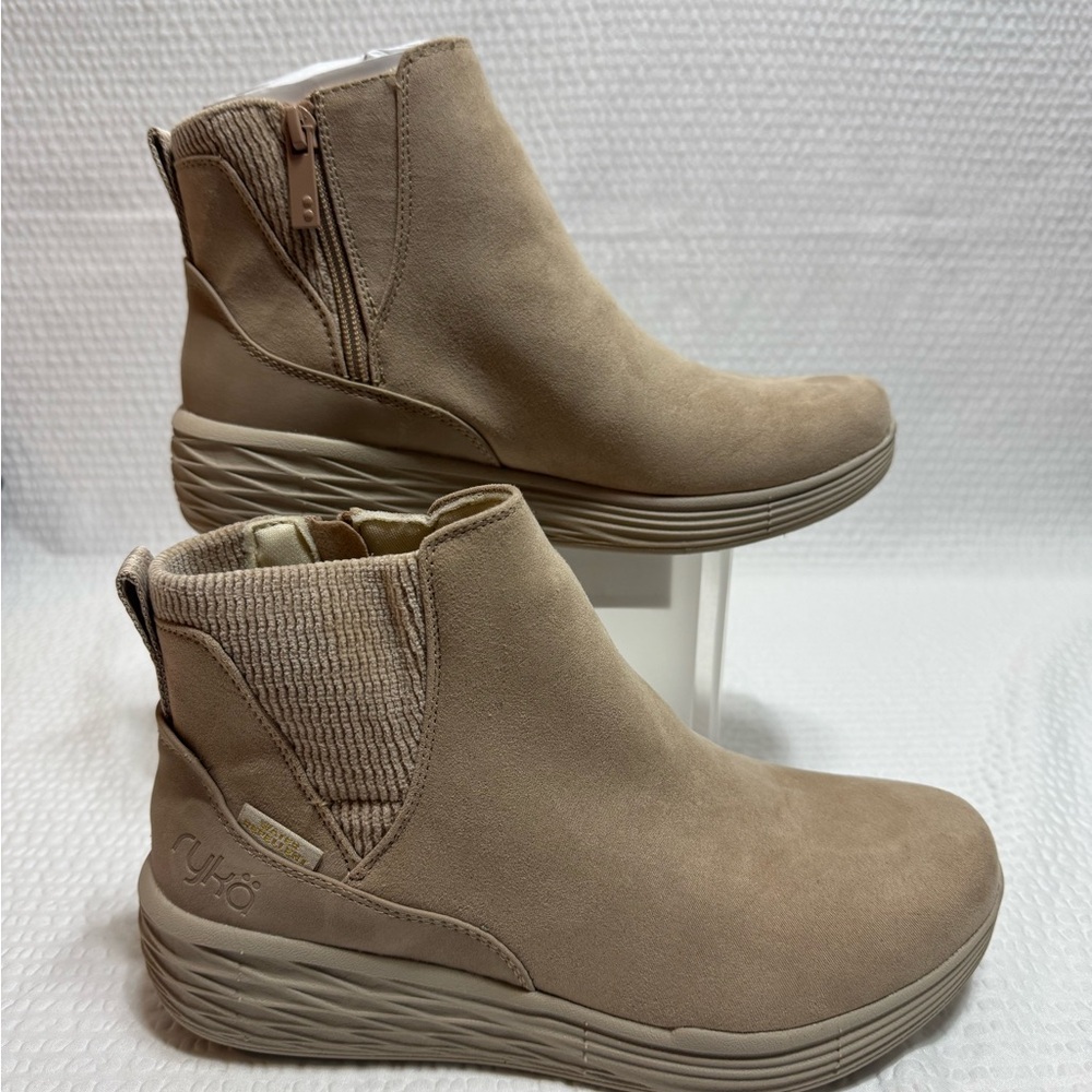 Ryka Noelle Beige Ankle Booties